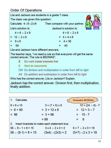 Image of Ontario Math 7 Answer Book (Download)