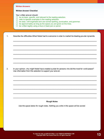 Image of Downloadable OSSLT Workbook