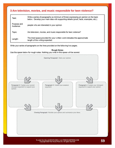 Image of Downloadable OSSLT Workbook Answer Key with Rubrics & Exemplars