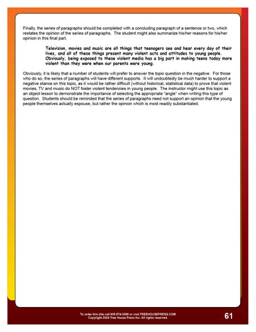 Image of Downloadable OSSLT Workbook Answer Key with Rubrics & Exemplars