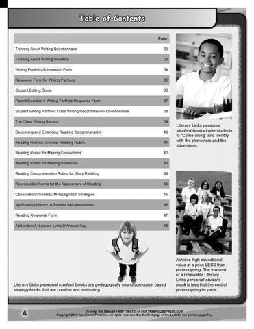 Image of Literacy Links C Teaching and Assessment Guide sample page