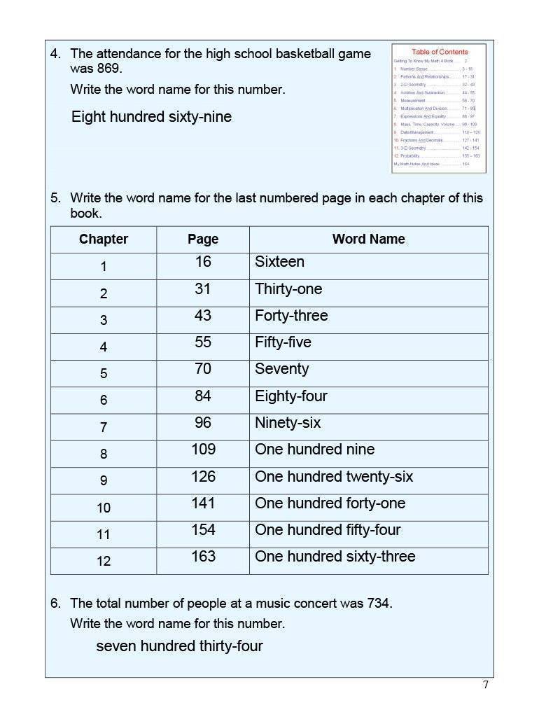 Canadian Math 4 Answer Book (Download)