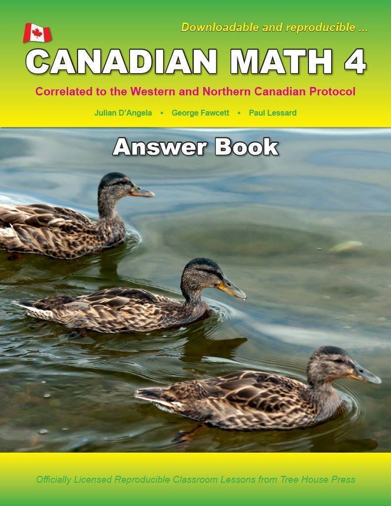 Canadian Math 4 Answer Book (Download)