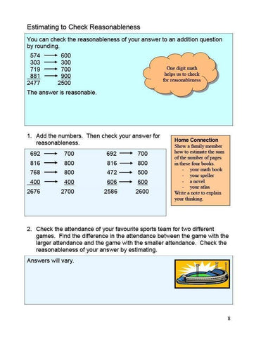 Image of Ontario Math 6 Answer Book (Download)