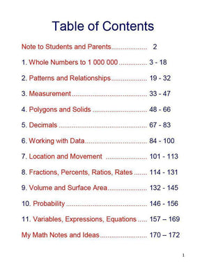 Ontario Math 6 Answer Book (Download)