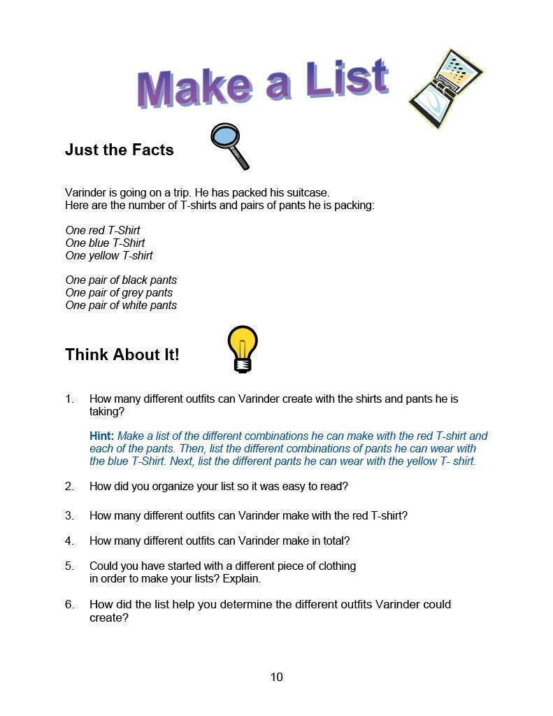 Downloadable Math Lessons in Problem Solving