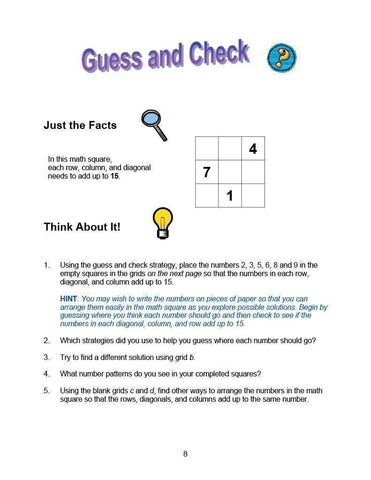 Image of Downloadable Math Lessons in Problem Solving