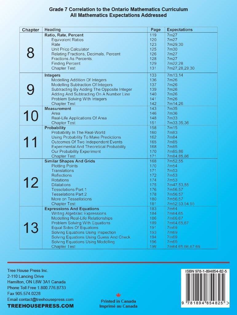 Ontario Math 7