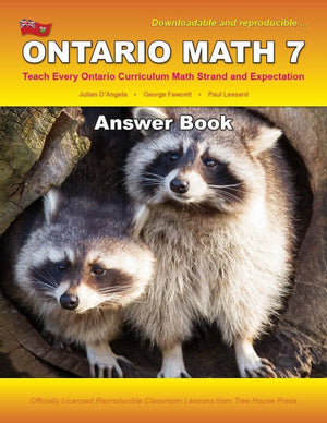 Ontario Math 7 Answer Book (Download)