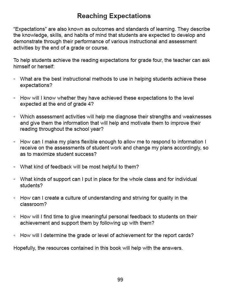 Ontario Reading 3 2nd Edition Assessment Guide