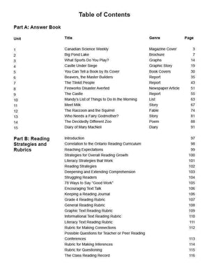 Ontario Reading 4 2nd Edition Assessment Guide