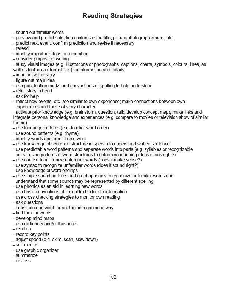 Ontario Reading 6 2nd Edition Assessment Guide