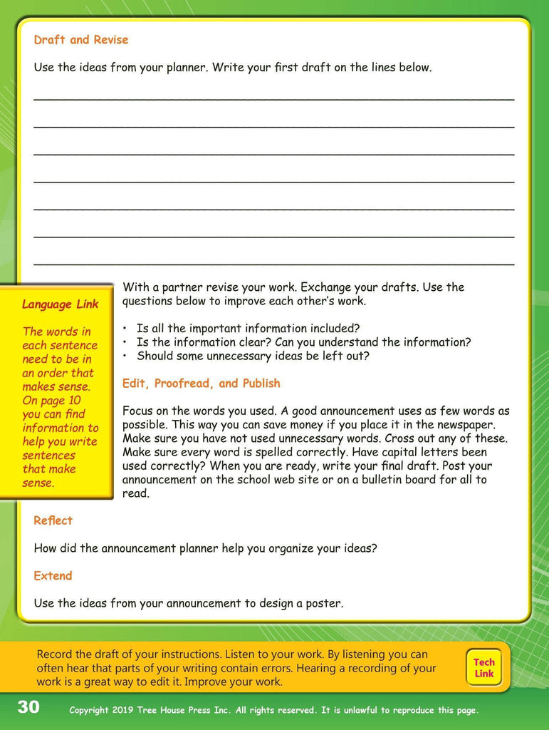 Technology-linked Writing 3