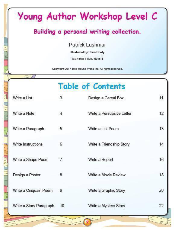 Young Author Workshop Level C